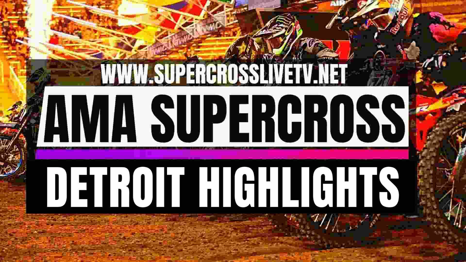 Detroit Supercross 2024 Round 5 Highlights 250SX